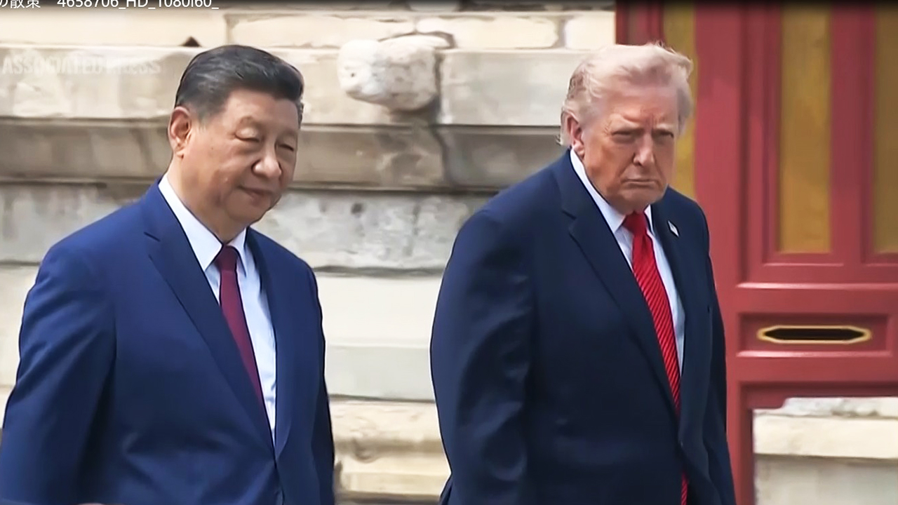 米中首脳が世界遺産「天壇公園」を散策 トランプ大統領、硬い表情?(14日)…記者団に「素晴らしい場所」「中国は美しい」と述べるも、「台湾問題 ...